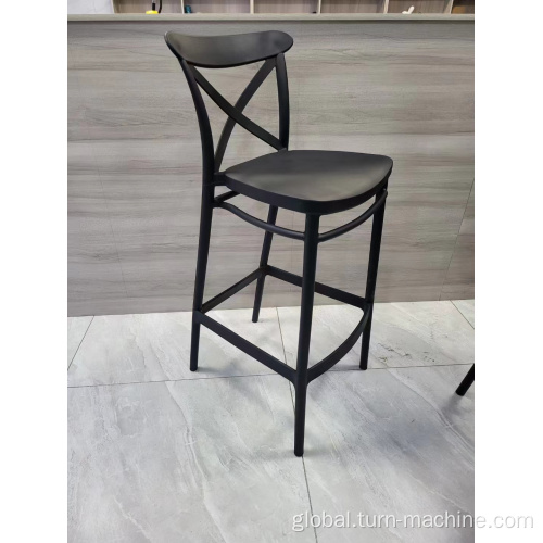 Modern Stackable Club Polypropylene Bar Chair PP Plastic Barstool Commercial Kitchen Bar Chairs Bar Supplier